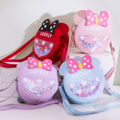 儿童斜挎包可爱小女孩节日礼物时尚 洋气迷你小圆包宝宝单肩零钱包