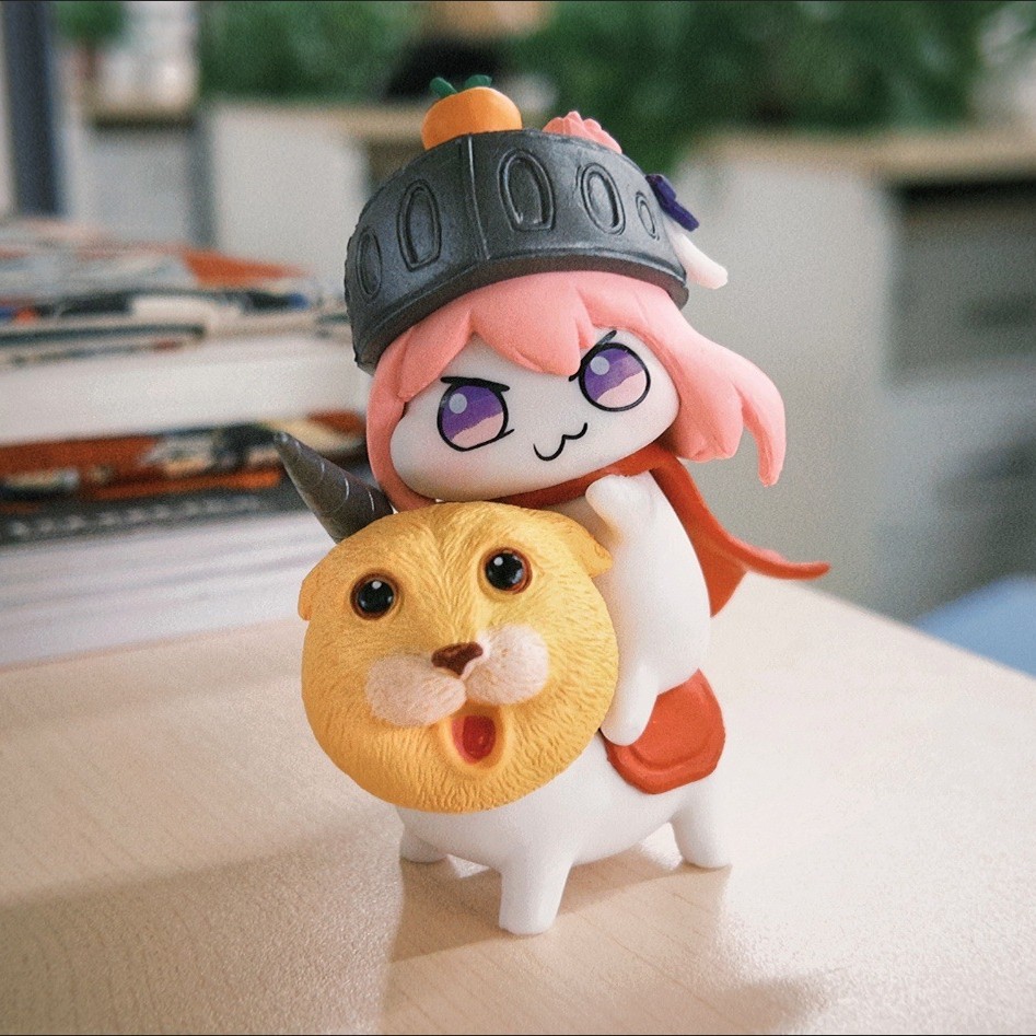 猫猫骑士doro手办桃乐丝手办玩具可爱耄耋豪猫公仔摆件生日礼物