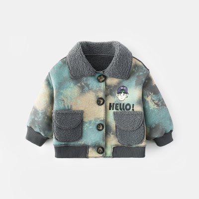 男童加绒外套秋冬2025新款儿童加厚冬装皮毛洋气一体宝宝上衣外搭