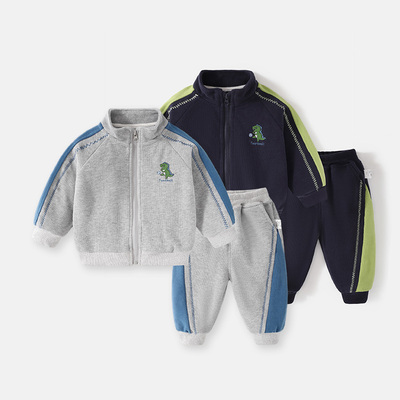 婴幼儿男童套装秋装婴儿衣服儿童运动服裤子宝宝春秋小童户外装