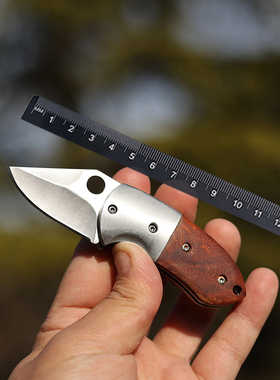 G&B 不锈钢木柄折叠刀随身EDC快递开箱神器户外小刀多功能