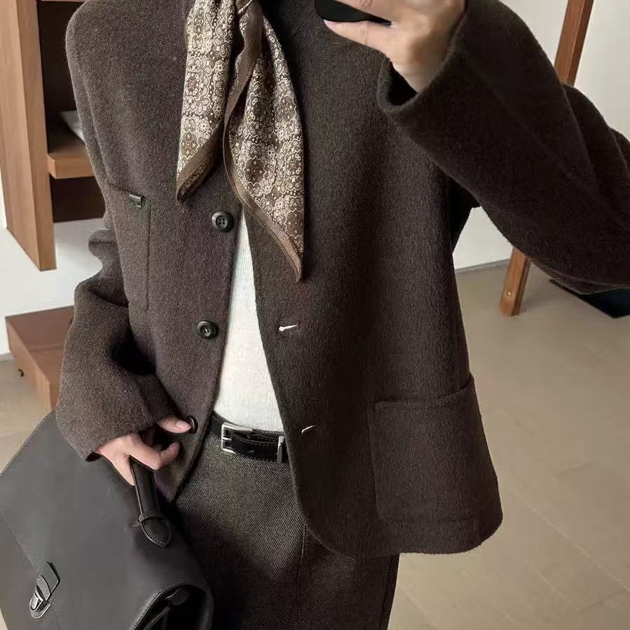 8623-BOBOON-1106    LP双面呢短外套