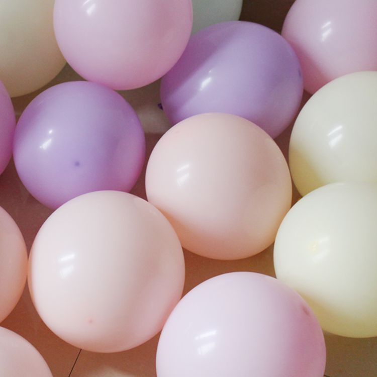 10寸单层马卡龙气球 国庆节柜台装饰 婚房用品生日庆典毕业气球