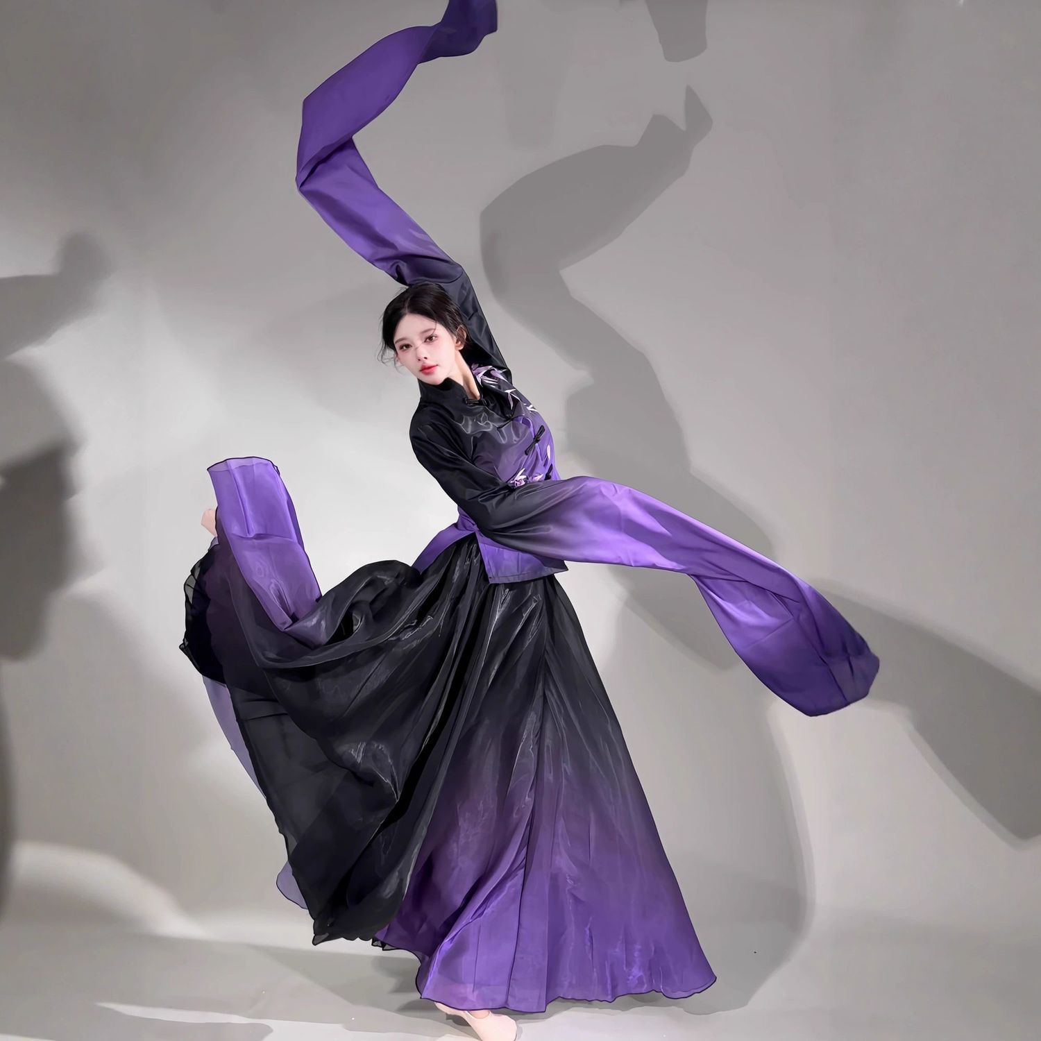 古典飘逸服女纱衣表演汉唐古风