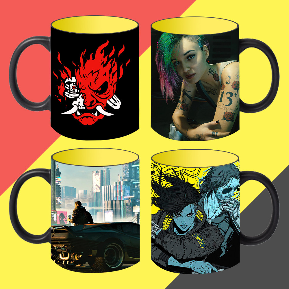 赛博朋克2077定制加热变色陶瓷杯