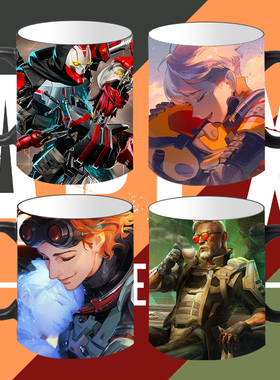 APEX英雄EA游戏定制周边加热变色陶瓷马克杯咖啡杯水杯子卡通现货