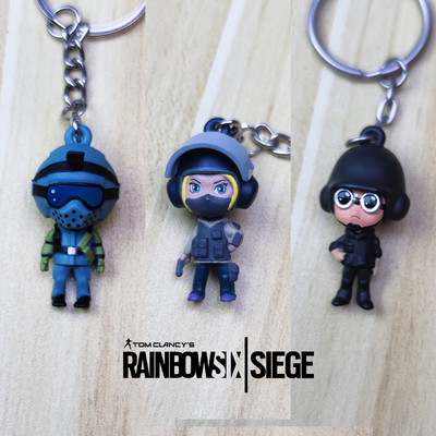 彩虹六号公仔手办钥匙扣现货