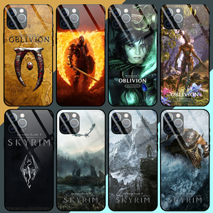 上古卷轴4老滚5游戏定制周边玻璃手机壳苹果华为小米OPPOVIVO现货