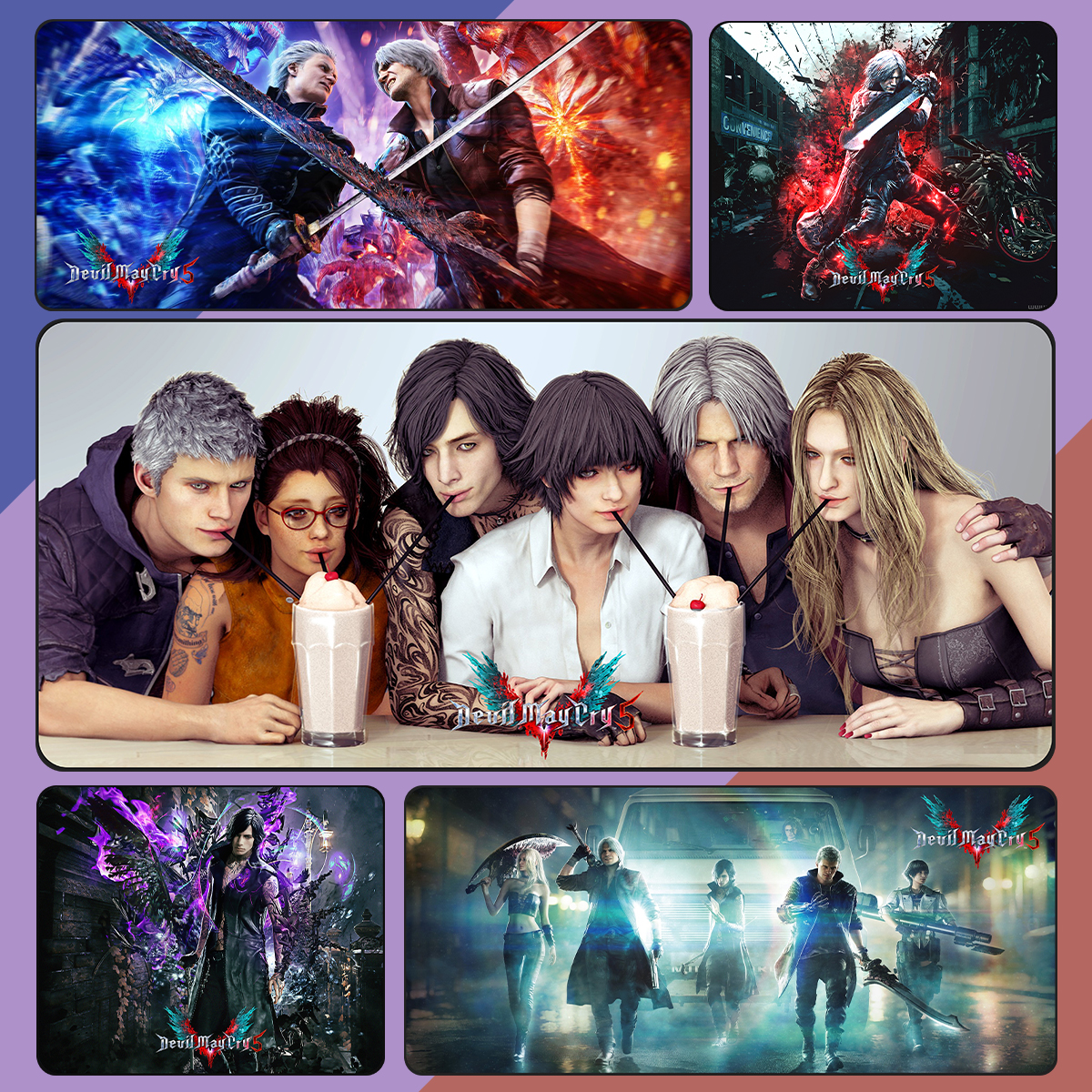 鬼泣系列游戏定制周边鼠标垫