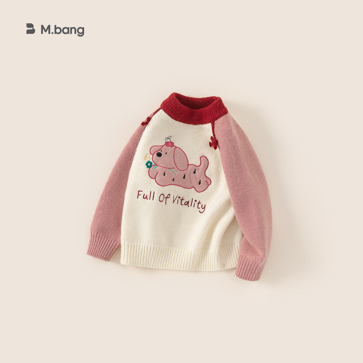 邦选童装冬款女童针织衫