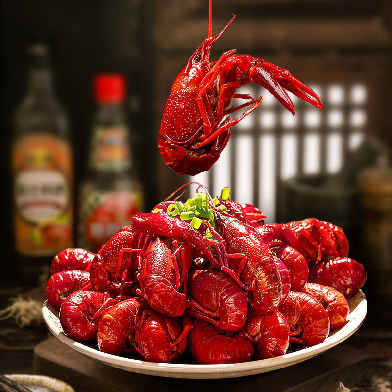 正宗盱眙蒜蓉麻辣十三香小龙虾冷冻熟食包装加热即食食品约18只