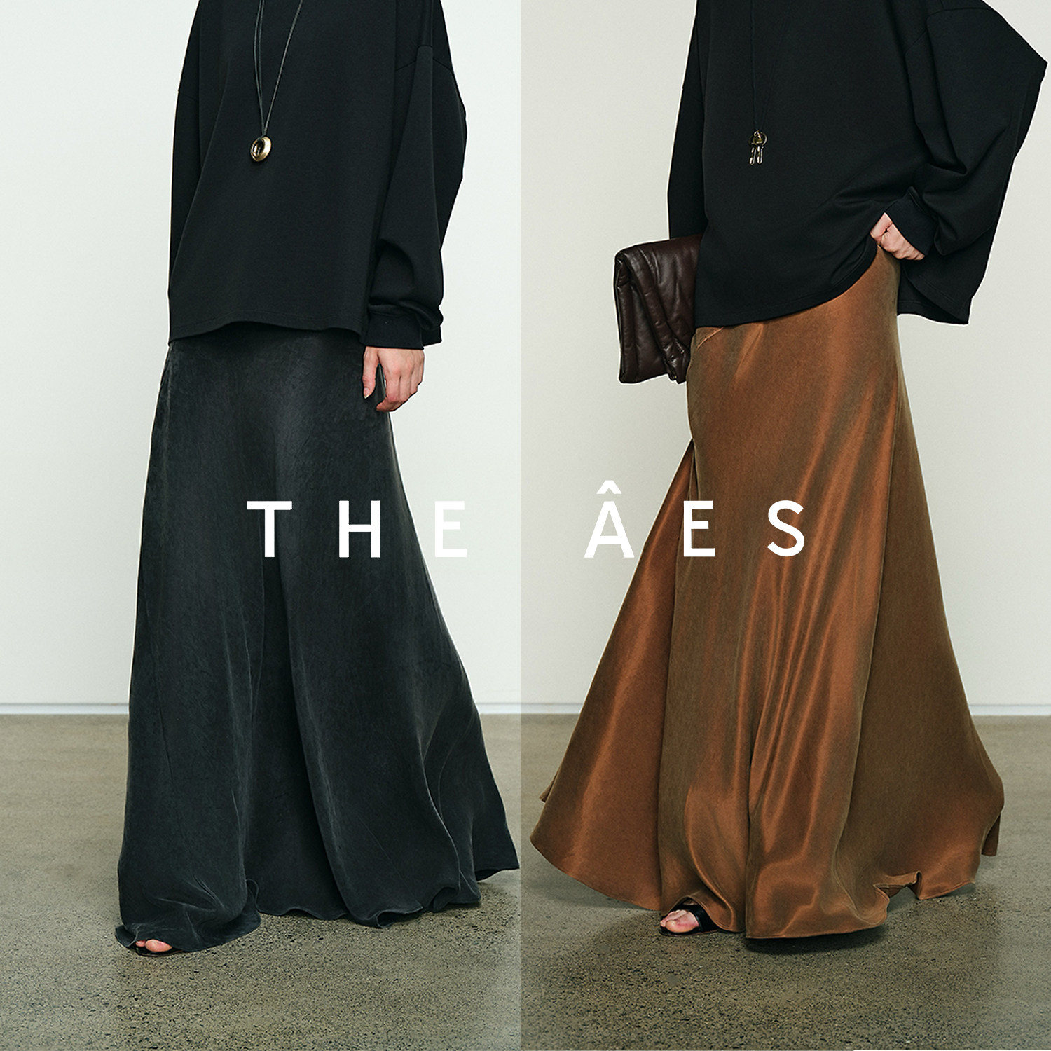 安上THE AES｜哑光新作 天鹅绒般柔雾覆身 舒适砂洗铜氨鱼尾半裙,女装/女士精品,半身裙,淘宝优惠券,粉丝福利购,淘宝优惠卷