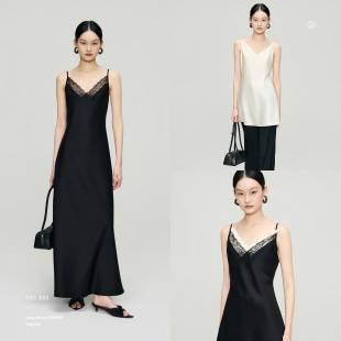 吊带裙 显瘦ROW蕾丝醋酸桑奢美吊带衫 安上THE AES｜秘境如画展开