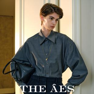 安上THE AES奢雅态度Row高端品质华美优雅气质长绒棉廓形衬衫