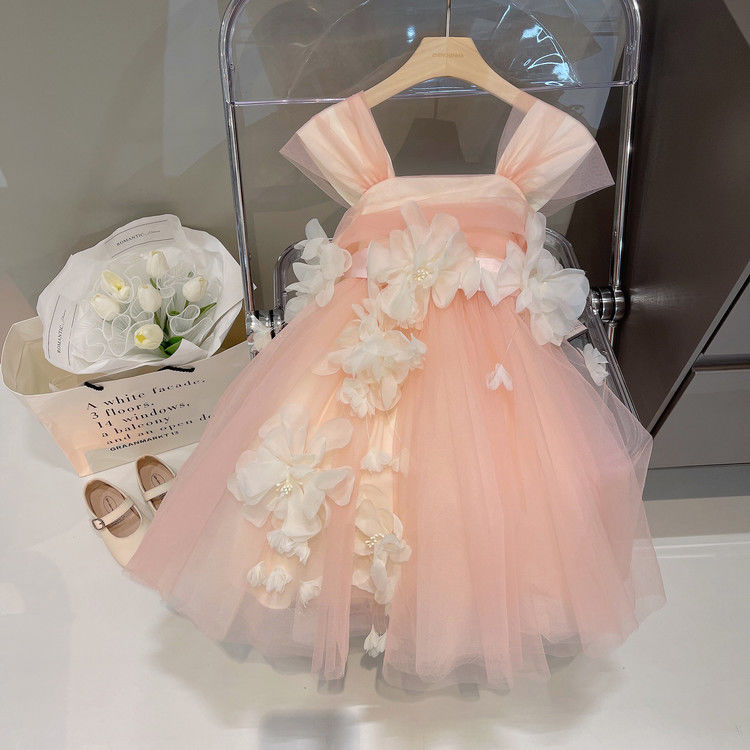 夏季洛丽塔艾莎女童公主裙2025新款生日迪士尼高端礼服高级蓬蓬裙