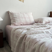 ins公主风全棉双层纱夏被四件套A类纯棉夏凉被空调被子被芯可机洗