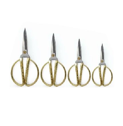 王麻子锌合金民用剪JG21-4 4号龙凤剪刀结婚礼品剪彩剪刀