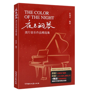 正版夜色钢琴 流行音乐作品精选集 赵海洋 湖南文艺出版社 流行歌曲钢琴基础练习曲教材教程曲谱曲集书 原版音频师范车尔尼599改编