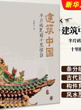 正版建筑中国 半片砖瓦到十里楼台 王振复著 中华书局出版社 简单的榫卯如何演变宏丽的城市 了解中国建筑读教材教程书籍
