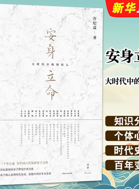 正版安身立命 大时代中的知识人 上海人民出版社 许纪霖 近现代思想史 知识分子研究书籍