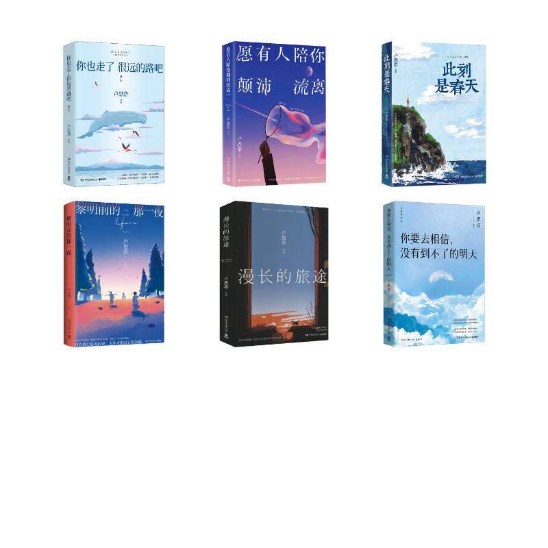 黎明前的那一夜你也走了很远的路吧漫长的旅途此刻是春天愿有人陪你颠沛流离卢思浩6本套 湖南文艺出版社 卢思浩 著 文轩书籍