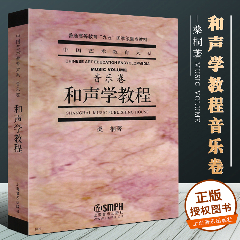 正版和声学教程音乐卷 中国艺术教育大系普通高等教育九五重点教材 上海音乐出版社 桑桐 和声学基础教材教程书籍