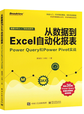正版从数据到Excel自动化报表 Power Query和Power Pivot实战 商业智能数据处理Power BI数据分析技术 电子工业 PowerBI软件教程书