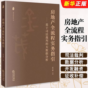 正版房地产全流程实务指引 基于司法裁判的大数据分析 法律出版社 张莹琳 房地产项目开发与融资法律问题实务工具教材教程书