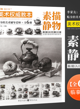 正版美术权威教本 素描静物 2021敲门砖李家友单个组合静物完整范画临摹范本素材 重庆亿卷 美术基础入门教材绘画教程素描画册书籍