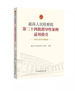 正版最高人民检察院第二十四批指导性案例适用指引 涉非公经济立案监督 最高人民检察院第十检察厅 中国检察出版社