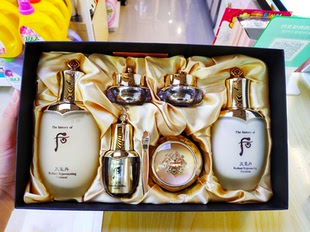 韩国WHOO后天气丹套装盒水乳华泫面霜精华三件套