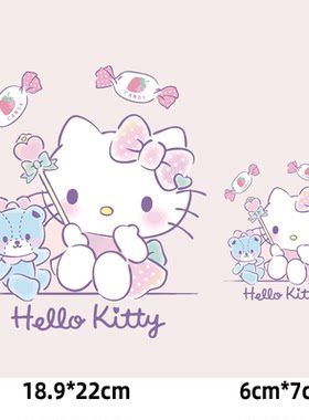 潮牌可爱kitty猫T恤卫衣印花