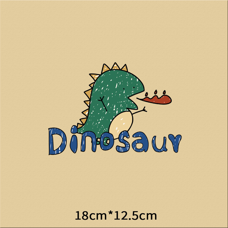 卡通小恐龙儿童T恤热转印定制