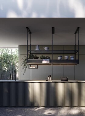 意大利进口falmec方美柯Spazio别墅用180cm吊装中岛油烟机