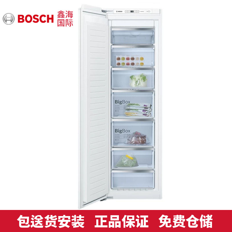 德国进口博世BOSCH嵌入式纯冷冻冰箱GIN81HD30C/GIN81ACF0