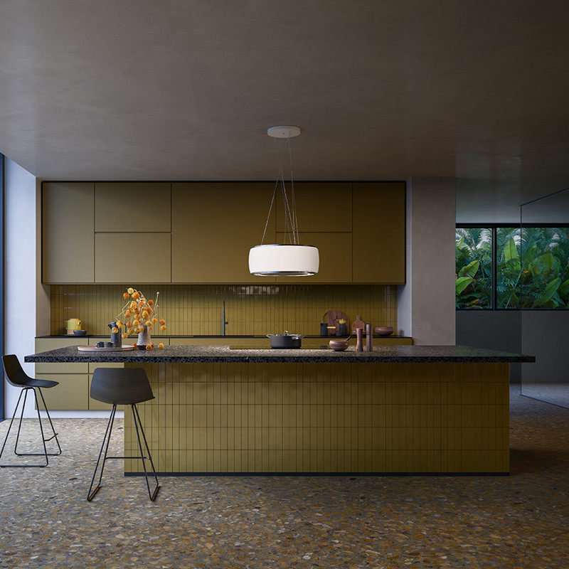 意大利进口falmec方美柯Soffio吊装内循环油烟机