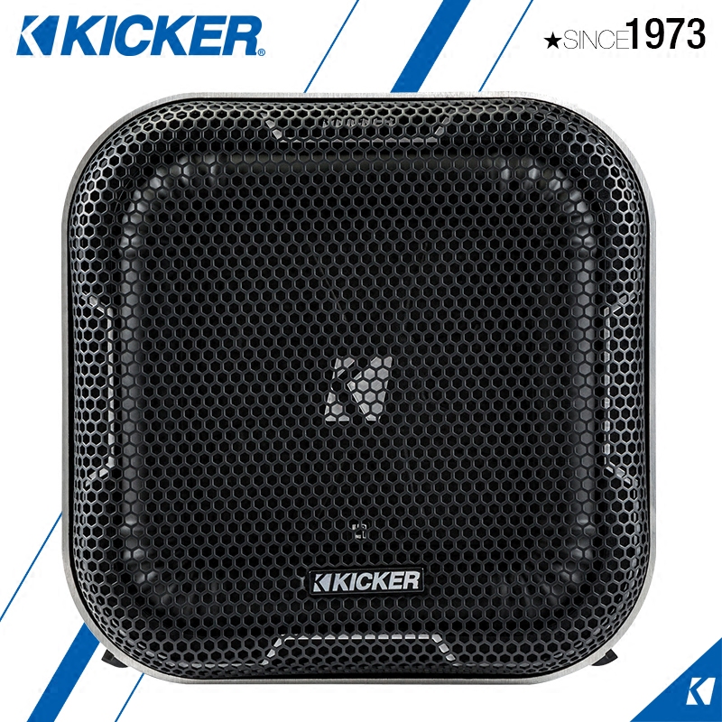 汽车音响K牌KICKER铝外壳8英寸反射音箱L7QB82小金钢包安装