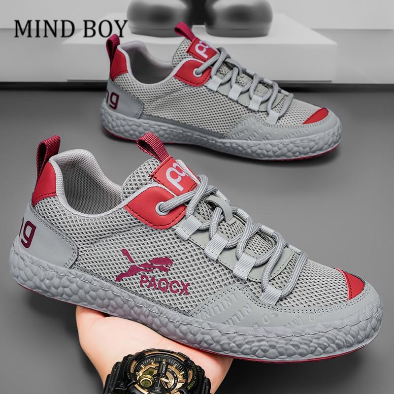 MIND BOY男鞋2025新款夏季网面透气潮牌运动鞋男士阿甘鞋轻便软底