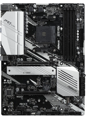 华擎X570 PRO4 支持AM4锐龙3600X3800X5950Xcpu台式机主板d4内存