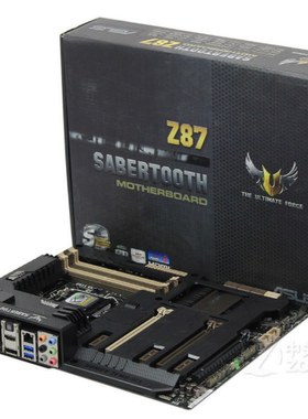 华硕剑齿虎 Z87台式机主板1150针支持i54460i747704790kcpu处理器