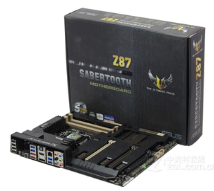 华硕剑齿虎 机主板1150针支持i54460i747704790kcpu处理器 Z87台式