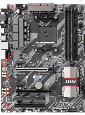 微星B350 TOMAHAWK支持AM4锐龙2600X 3800 5950Xcpu战斧导弹主板