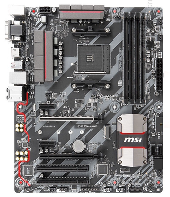 微星B350TOMAHAWK战斧导弹锐龙