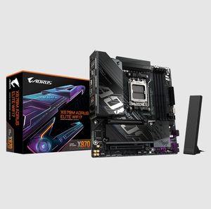 技嘉x870m aorus elite wifi7小雕主板am5支持7800x3d 9950xcpu