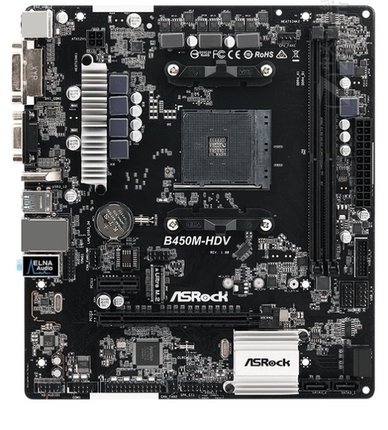 华擎B450M-HDV台式机主板AM4支持AMD R7 5600g 3700 5950x cpu