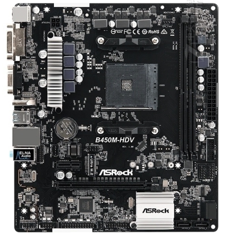 华擎B450M-HDV支持5代锐龙