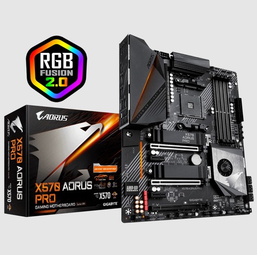 技嘉x570 aorus pro主板am4支持2600 3700 5700g 5950xcpu处理器