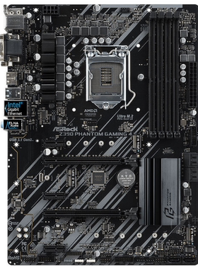 华擎Z390 Phantom Gaming4主板1151支持ki58600i78700 9900kcpu