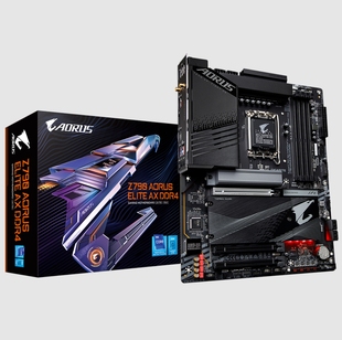 技嘉z790 aorus elite ax d4内存1700小雕主板支持12/13/14代cpu