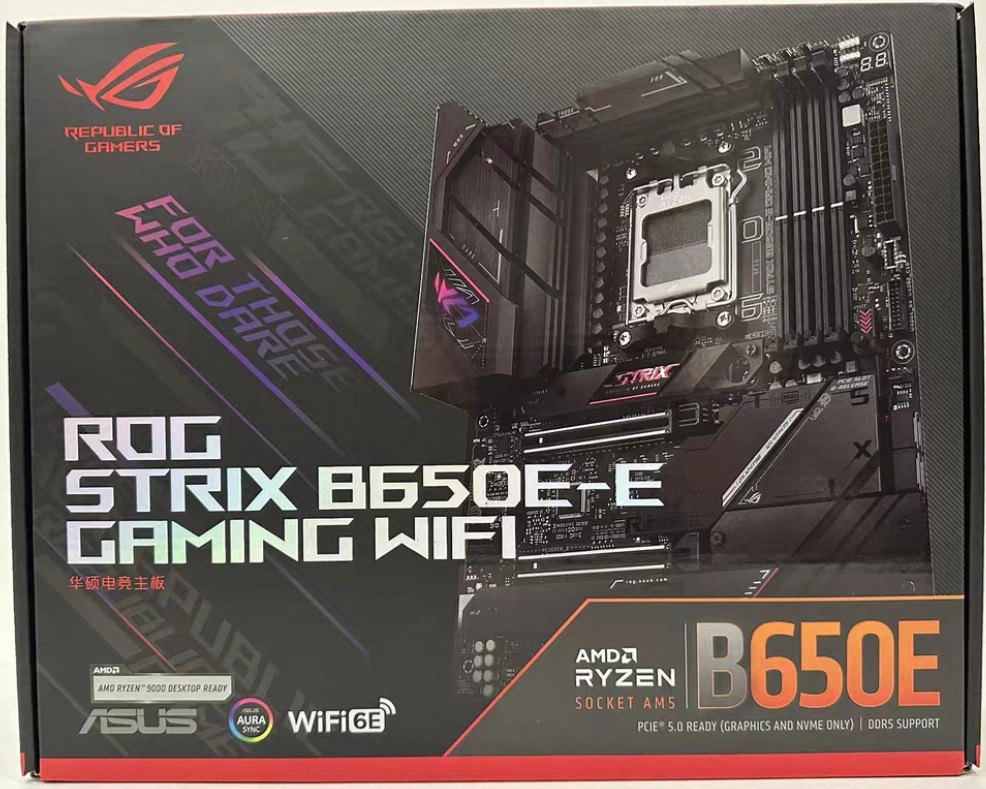 华硕b650e e gaming wifi主板am5支持7800x3d 9700x 9950xcpu